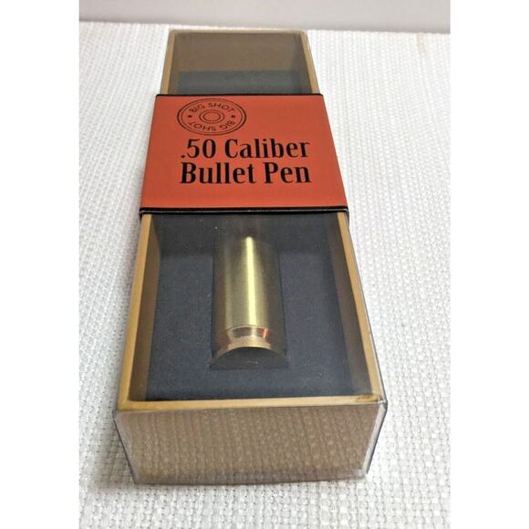 NIB Brass Big Shot .50 Caliber Bullet Pen Writing Instrument - Picture 4 of 6